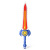 New Children's Plastic Boy Toy Large Sword Luminous Broadsword Flash Music Props Sword Stall Toy