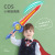 New Children's Plastic Boy Toy Large Sword Luminous Broadsword Flash Music Props Sword Stall Toy