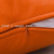 Leathaire Throw Pillow Air Leather Sofa Cushion Orange Disposable hold pillow