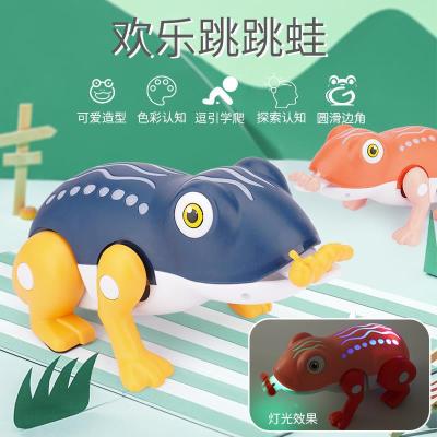 Nostalgic Toy Frog 80 S New Leap Frog Electric Sound and Light Music Luminous Cartoon Children Stall Wholesale