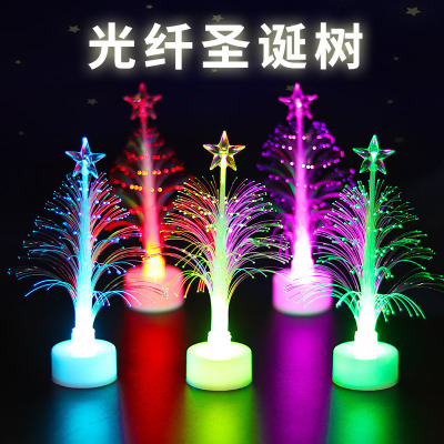 Luminous Fiber Tree Led Colorful Fiber Tree Small Night Lamp Flash Toy Christmas Creative Gift Night Market Stall