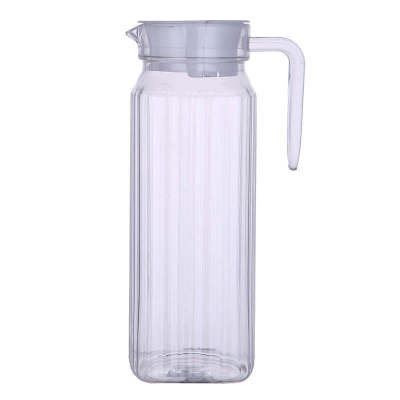 PC Acrylic Jug Cold Water Bottle Drink Juice Jug Plastic Bar Striped Pot Heat Resistant Cold Water Jug Cool Water Pot