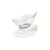 Cat Double Bowl Protective Cervical Spine Oblique Mouth Cat Bowl Cat Food Holder Drinking Water Feeder Plastic Cat Ear Bowl Pet Supplies