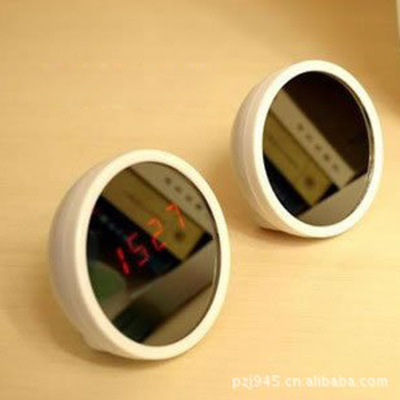 Creative Alarm Clock Beauty Mirror Electronic Clock Led Mute Magic Mirror Can Be Used as Mirror Gift Cosmetic Mirror Alarm Clock