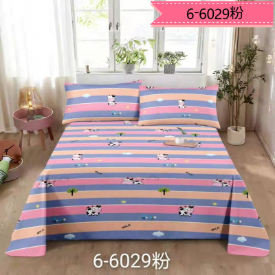 Plant Cashmere Bed Sheet Running Rivers and Lakes Brushed Home Textile Bedding Student Single Double Dormitory Bed Sheet