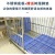 Stainless Steel Dog Crate Small Medium Large Dog with Toilet Household Indoor and Outdoor Dog Cage Bold Pet Cage