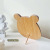 Nordic Style Creative Makeup Mirror Cartoon Bear Wooden Dressing Mirror Girl Heart Student Dormitory Bedroom Mirror