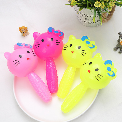 Luminous Toy Flash Squeezing Toy Calling Cat Children Stall Small Toy Night Market Hot Sale Promotional Gifts