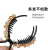 Bun Grip Women Barrettes Korean Internet-Famous Crystal Updo Gadget Ponytail Fixed Large Three-Jaw Clamps