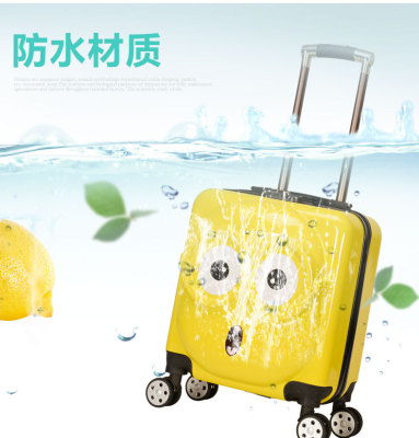 18-Inch Big Eyes Cute Children's Boarding Bag Universal Wheel Suitcase Student Luggage Password Trolley Case Factory Direct Supply