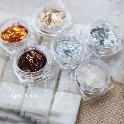 Japanese Style Nail Beauty Glitter Glittering Powder Sequins Highlight Strip All-Match Jewelry Magic Laser Super Flash Gradient Nail Patch