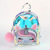 Fashion TPU Backpack Girl Laser Schoolbag Trend Student Backpack Unicorn Bag Glittering Powder Fur Ball Women's Bag