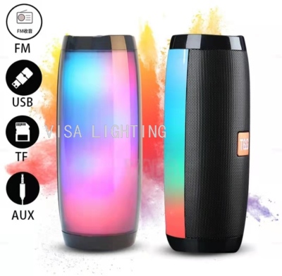 Tg157 Colorful Luminous Wireless Bluetooth Speaker Outdoor Colorful Light Card Bluetooth Speaker Creative Gift