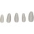New 100 PCs Boxed Nail Stickers Fake Nails European, American and French Style Long Nail Stickers Removable Wear Armor
