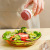 Glass Shaker Rotating Seasoning Bottle Pepper Barbecue MSG and Salt Shaker Kitchen Spice Box Home Seasoning Jar