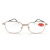HD Donghaishuijing Reading Glasses Straight Frame Metal Wear-Resistant High-End Presbyopic Glasses with Transparent Box