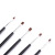 Manicure Brush Black Stick Phototherapy Brush 5 Pieces Set Flat Head UV Pen Broad Brush Comprising a Row of Penshaped Brushes Set French UV Nail Applicable