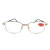 HD Donghaishuijing Reading Glasses Straight Frame Metal Wear-Resistant High-End Presbyopic Glasses with Transparent Box