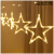 Led Six Big Six Small Five-Pointed Star Curtain Light Christmas Day Light Wedding Birthday Indoor Room Decorative String Lights