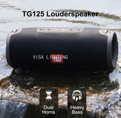 Tg125 Bluetooth Speaker War Drum Outdoor Wireless Portable Audio Card-Inserting Player Radio