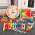 Children's Eight-Tone Percussion Piano Threading Clock Rainbow Tower Four Sets of Column Chopsticks Board Kindergarten Baby Educational Toys Wholesale