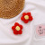 Give You a Little Red Flower Brooch Online Red Yi Yang Qianxi Same Style Woven Wool Small Jewelry Student Brooch