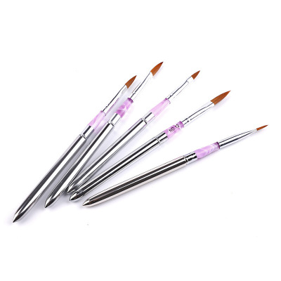 Nail Beauty Products Wholesale Metal Rod Crystal Nail Brush Detachable Combination Crystal Carving Pen Crystal Pen