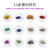 Exclusive for Cross-Border Nail Ornament New Gold and Silver Gravel Highlight Metallic Color Irregular DIY Nail Art Glass Gravel