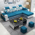 Leather Simple Modern Small Apartment Sofa Living Room Complete Three-Seat Combination Apartment Economical Cloth Sofa