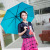 Umbrella Tri-Fold Rainbow Umbrella Plain Folding Umbrella UV Protection Sun Umbrella Gift Advertising Umbrella 