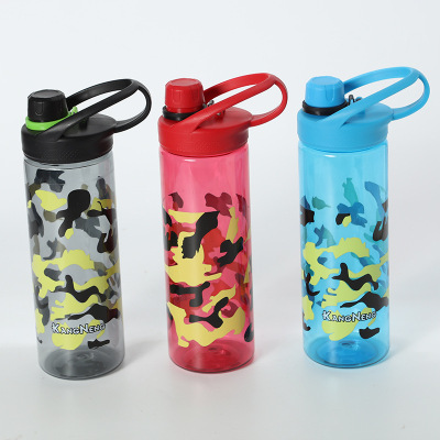 X49-P8-8 Plastic Pet Camouflage Water Cup Adult Student Outdoor Portable Kettle with Logo Advertising Water Cup