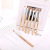 New Nail Brush round Head UV Pen Broad Brush Comprising a Row of Penshaped Brushes Wooden Rod Seven Pack Painted UV Pen Manicure Set