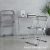 Folding Chair Clothing Store Nordic Ins Acrylic Chair Crystal Chair Dining Chair Transparent Chair Folding Table