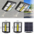 LED Solar Street Lamp Head 200W Light-Controlled Waterproof Remote Control Dimming Road Lamp Garden Lamp Outdoor Residential Street Lamp