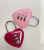 Square and round Lock Heart-Shaped Password Lock Mini Small Padlock Trolley Luggage Pencil Case Drawer Universal