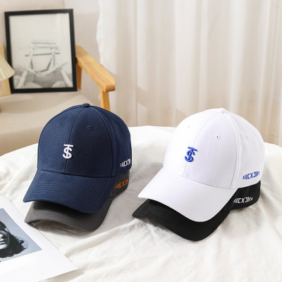 New Baseball Cap Men and Women Neutral High Quality Korean Version of Klein Blue Hat Female Hard Crown Baseball Cap Tide