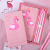 Christmas Gift Girl Heart Notebook with Pen Set Cute Cartoon Flamingo Student Notepad Office Notebook