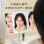 Clearness Makeup Mirror Desktop Intelligent Daylight with Light Folding Mirror Dormitory Desktop Portable Vanity Mirror