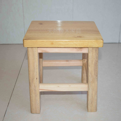 Small Stool Fashion Creative Solid Wood Shoe Changing Stool Small Bench Living Room Stool round a Block of Wood Or Stone