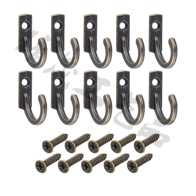 10 Sets of Jingmao-600 Antique Alloy Special Small Hook Single Row Hook Single Hole Hook Mini Hook Wall Hook