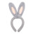 Cute Plush Big Rabbit Ears Hooped Hair Female Card Female Online Influencer Face Wash Hair Band Adult and Children Activity Performance Hair Accessories