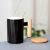 Creative Wooden Handle Diamond Ceramic Mug Ins Geometric Polygon Cup Milk Coffee Cup Logo Customization