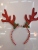 Christmas Hair Accessories Sequined Decorative Cartoon Elk Headband Party Adult and Children Cute Deer Horn Headdress Clip Headband