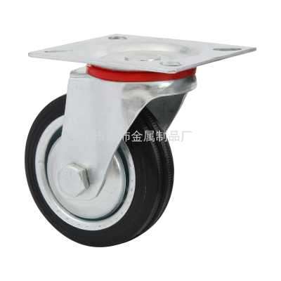 Supply Rubber Industrial Wheel Formula Block Universal Wheel for Industrial Machinery Equipment Rubbish Collector Shelf Trolley