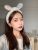 Face Wash Mask Makeup Hair Band Women's Cute Plush Rabbit Ears Headband Headband Wide-Edge Head Band Korean Hair Accessories