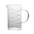 Borosilicate Glass Graduated Glass Household Kitchen Baking Measuring Cup Multiple Capacity with Scale Single-Wall Cup