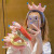 Autumn and Winter Three-Dimensional Crown Hair Clasp Colorful Plush Birthday Party Headband Korean Sweet Cute Embroidered Queen Headdress