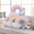 Candy Color Cloud Rainbow Bedside Cushion Internet Celebrity Princess Style Decorative Photo Plush Pillow Ins Nordic