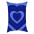Klein Blue Mesh Red Pillow Cover Waist Pillow Rectangular Backrest Sofa Bay Window Decorative Sleeping Student Short Velvet