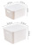 Morandi Sundries Thickened Plastic Storage Box Clothing Book Cosmetics Dustproof with Cover Storage Box with Handle